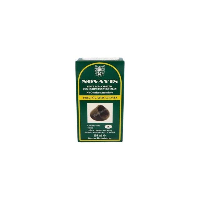 Novavis 5C Tinte Castaño Claro Ceniza 135Ml. Sin Amoníaco para Cabello con Extractos Vegetales