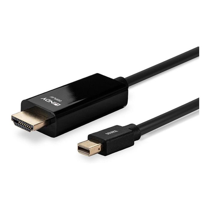 LINDY 36927 Mini DisplayPort a HDMI Cable 4K30 Pasivo 2m Macho a Macho para Video 3840x2160 4