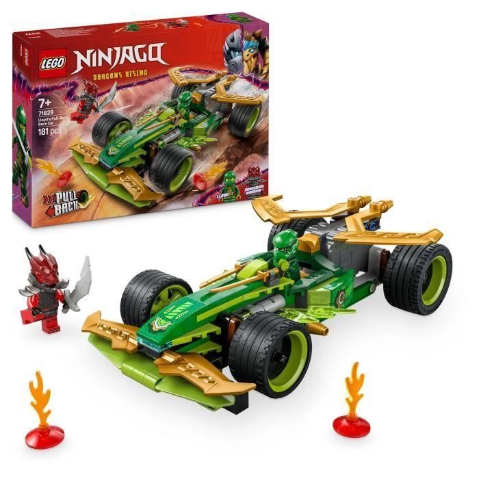 Juego de construccion coche de carreras con motor de carga manual de lloyd 181 piezas lego ninjago Juego de construccion coche de carreras con motor de carga manual de lloyd 181 piezas lego ninjago