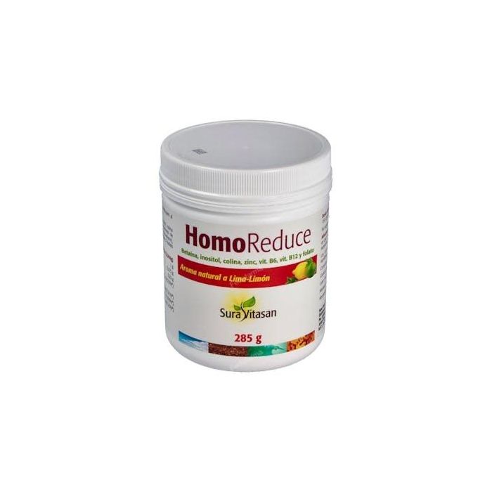 SURA VITASAN Homoreduce 285Gr. Regula niveles de homocisteína, con Betaína, Inositol, Colina, Zinc, Vitaminas B6, B12 y Folato