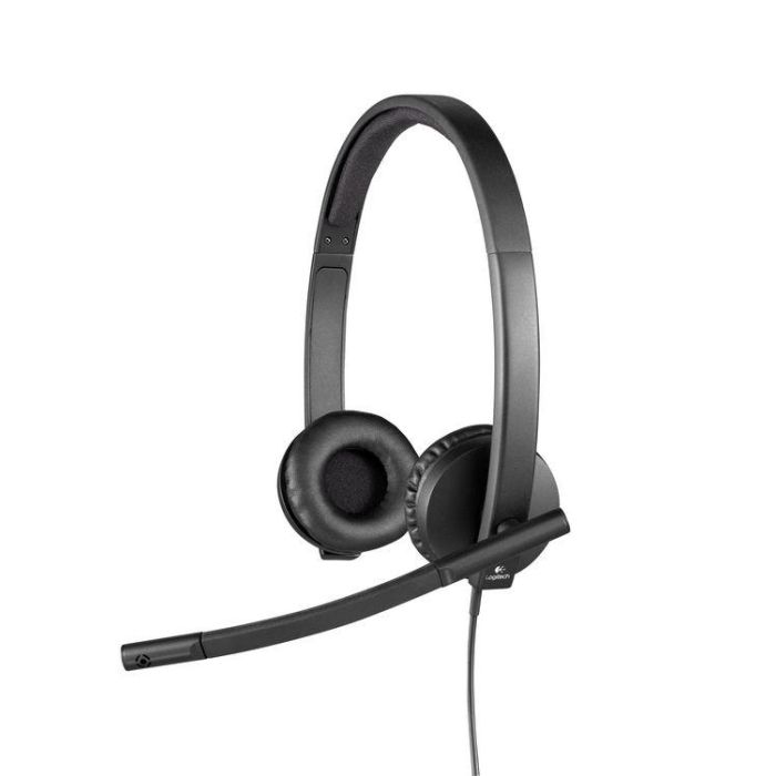 Logitech Auricular Biaural Estereo Con Micrófono, Usb - H570E 2 Logitech Auricular Biaural Estereo Con Micrófono, Usb - H570E 2