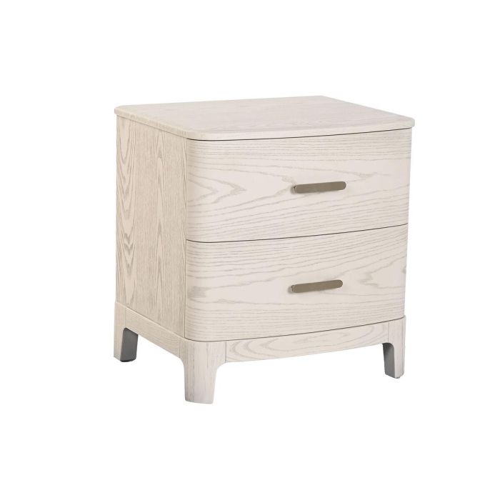 Mesita de Noche Home ESPRIT Gris claro 53 x 42 x 56,2 cm Mesita de Noche Home ESPRIT Gris claro 53 x 42 x 56,2 cm
