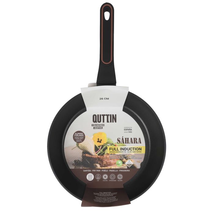 Sartén de aluminio forjado 26 cm M/Soft Full Saha - Quttin (6 Unidades) 1 Sartén de aluminio forjado 26 cm M/Soft Full Saha - Quttin (6 Unidades) 1