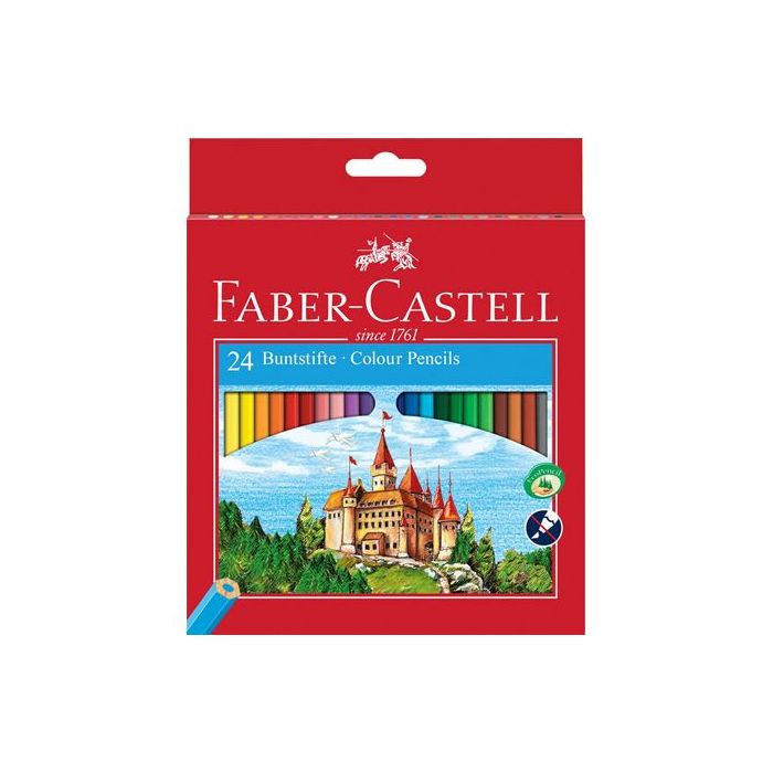 Faber Castell Lápices de colores classic estuche de 24 c/surtidos