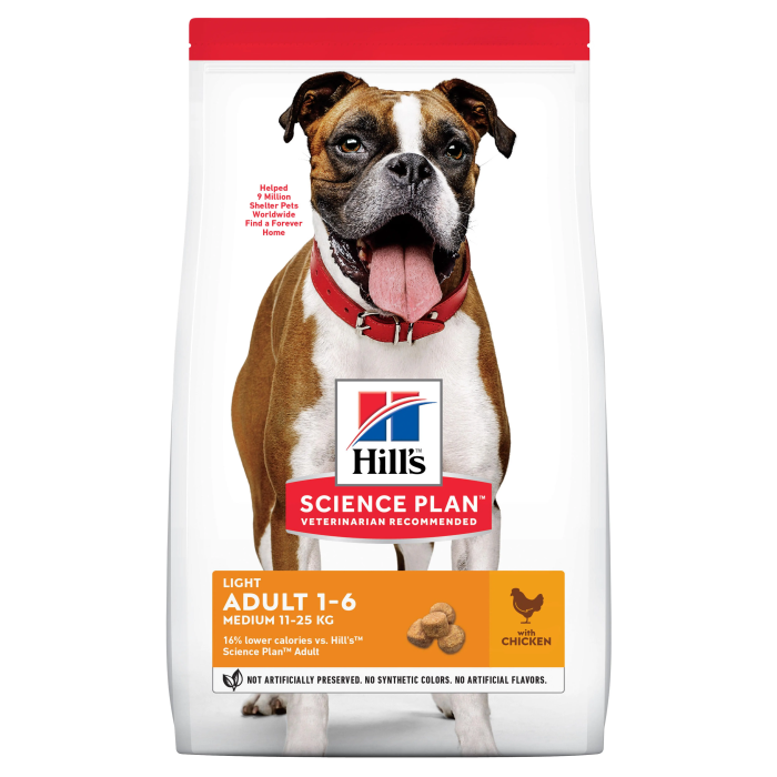Hill'S Hsp Canine Adult Light Mediana Pollo 14 kg