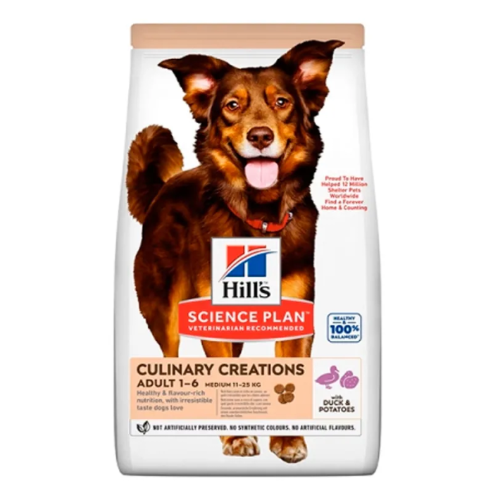 Hill'S Hsp Canine Adult Culinary R. Med Pato 2,5 kg