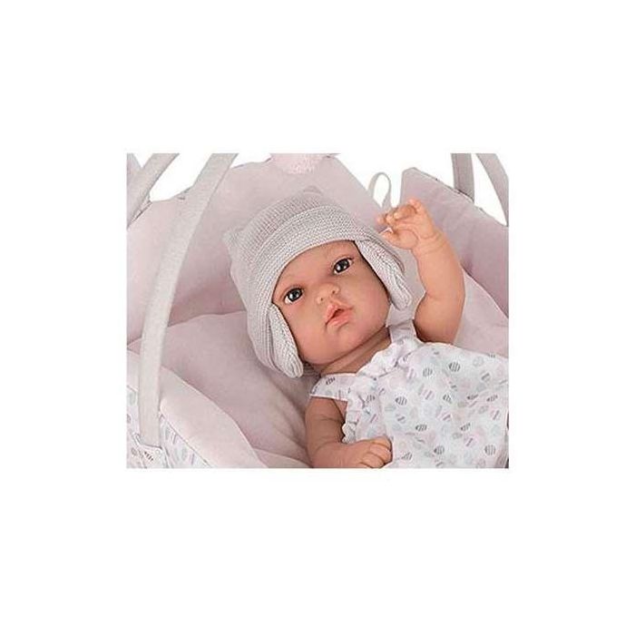 Muñeca Elegance 33 Cm Natal C/Cunita ( Medida Cuna: 26X37X24 Cm) 4