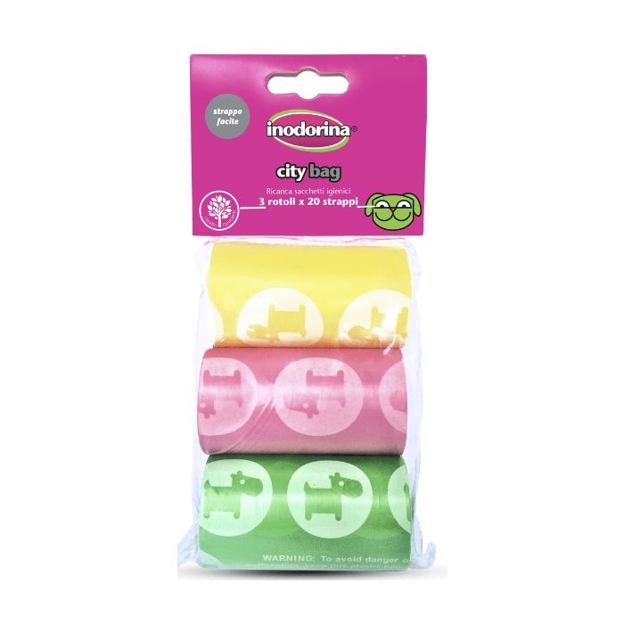 Inodorina City bag colores x20 bolsas 3ud Inodorina City bag colores x20 bolsas 3ud