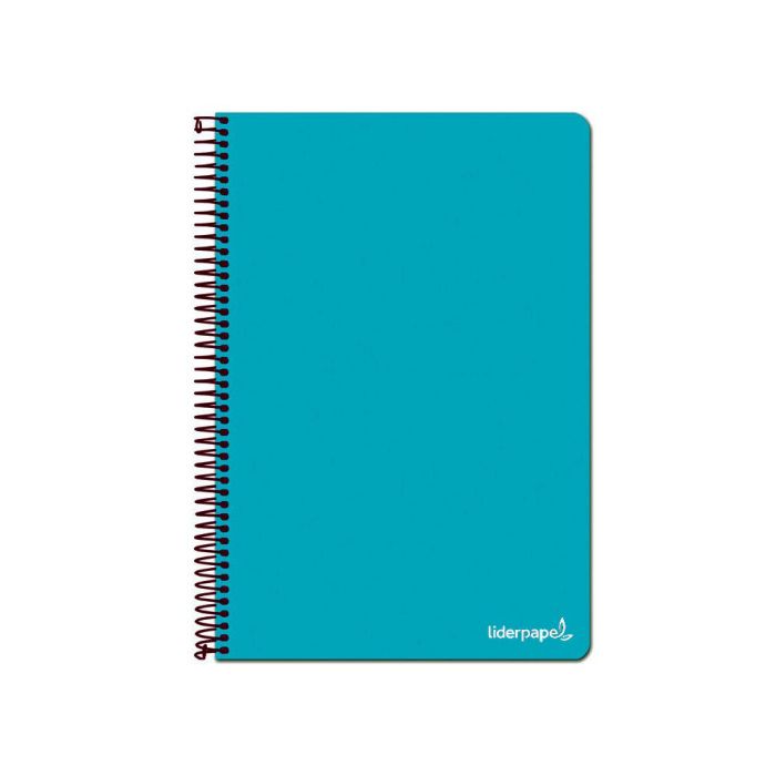 Cuaderno Espiral Liderpapel Folio Write Tapa Blanda 80H 60 gr Horizontal Con Margen Color Turquesa 10 unidades