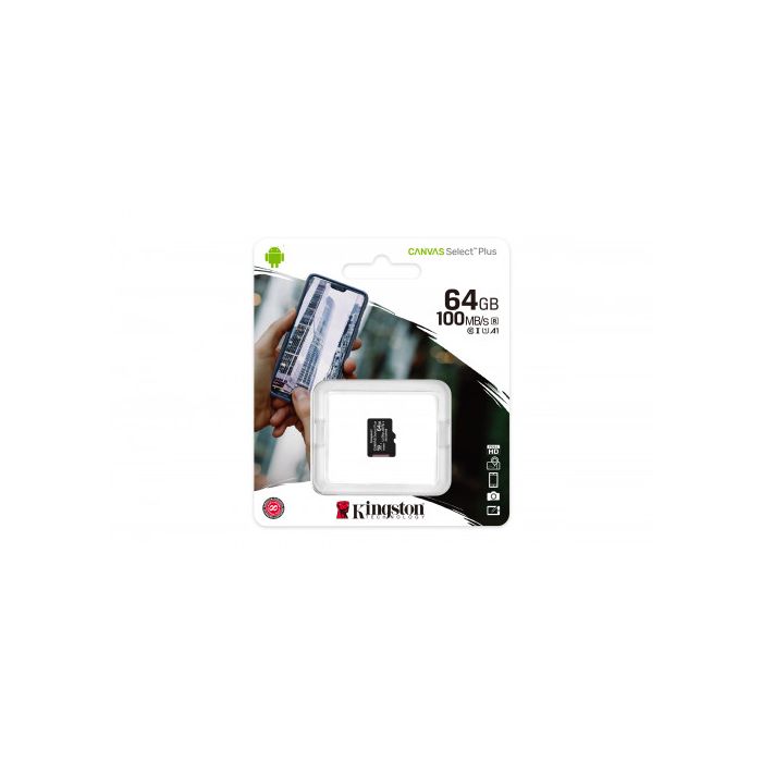 Kingston Technology Canvas Select Plus memoria flash 64 GB MicroSDXC Clase 10 UHS-I 2