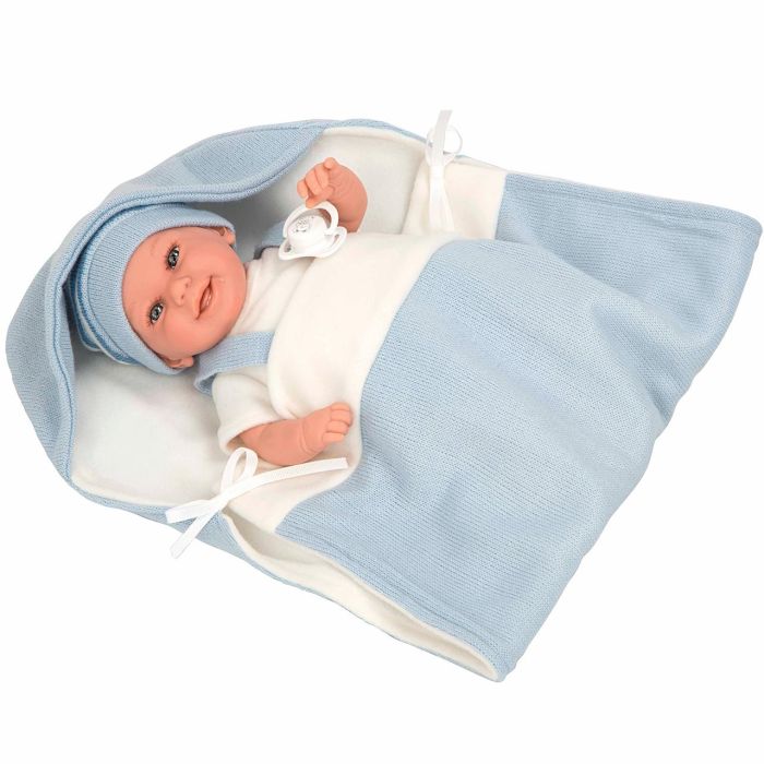 Muñeca bebé Arias Elegance Babyto Chupete 35 cm Azul 1
