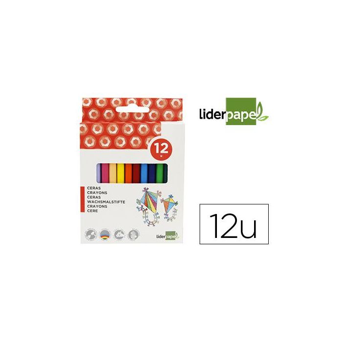 Lapices Cera Liderpapel Caja De 12 Unidades Colores Surtidos