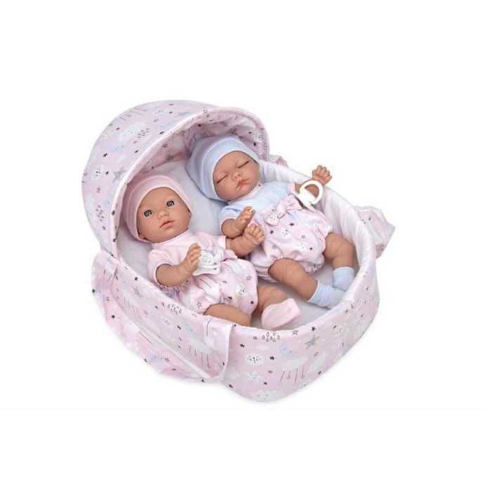 Muñeca elegance 28 cm babis gemelos c/capazo