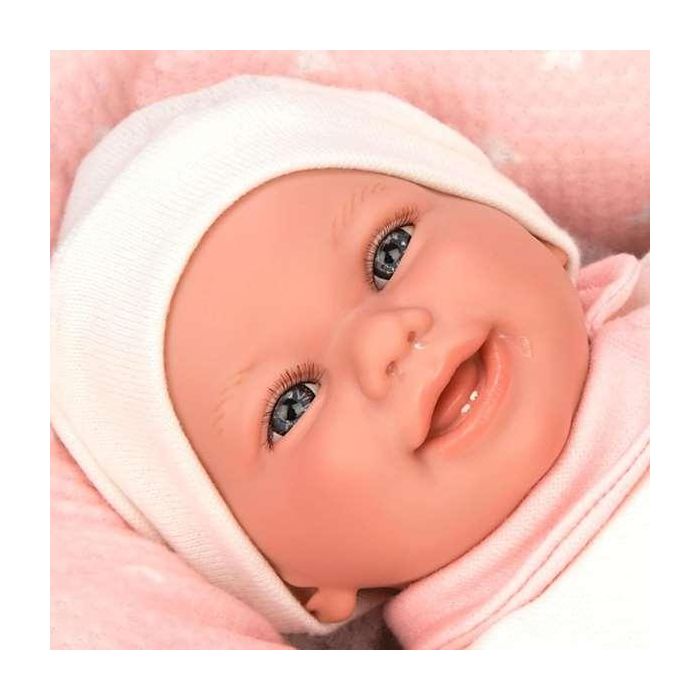 Muñeca Elegance Colin Rosa Con Cojin Lactancia. Incluye Chupete (Muñeco Con Peso) 40 Cm 11