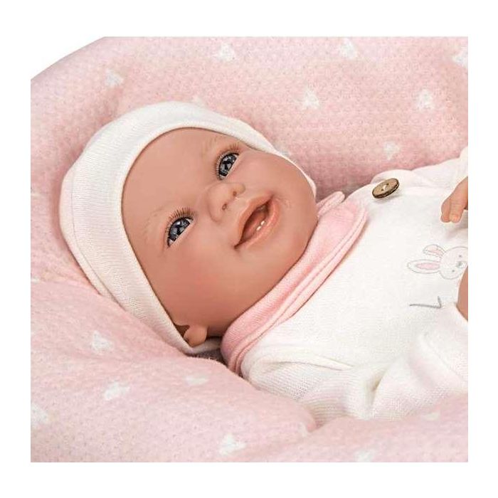 Muñeca Elegance Colin Rosa Con Cojin Lactancia. Incluye Chupete (Muñeco Con Peso) 40 Cm 13