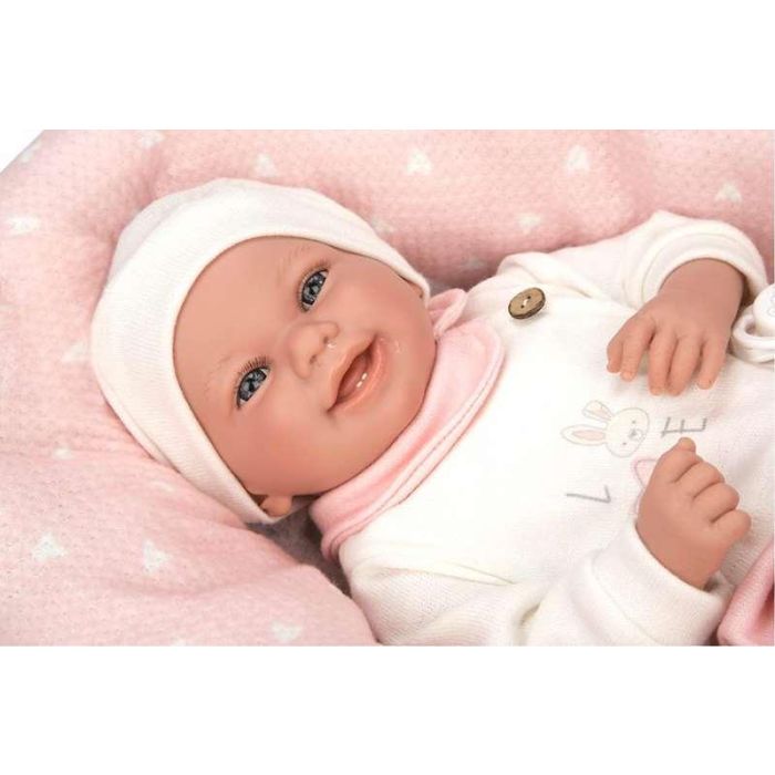 Muñeca Elegance Colin Rosa Con Cojin Lactancia. Incluye Chupete (Muñeco Con Peso) 40 Cm 14