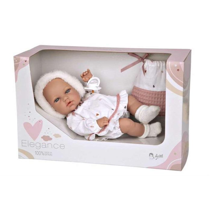 Muñeca elegance 30 cm natal blanco c/bolsa multiusos (cuerpo vinyl, sexo niña)