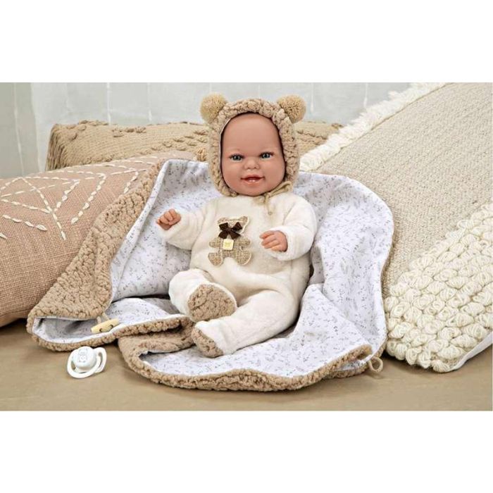 Muñeca Elegance Babyto marron con manta (muñeco de peso) 35 cm 21