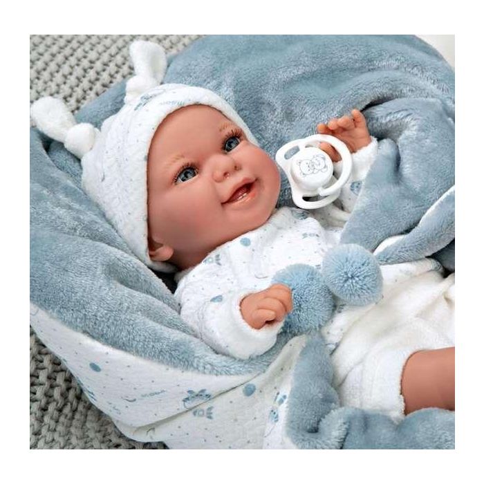 Muñeca Elegance 35Cm Babyto Azul C/ Manta 60830 Arias 9