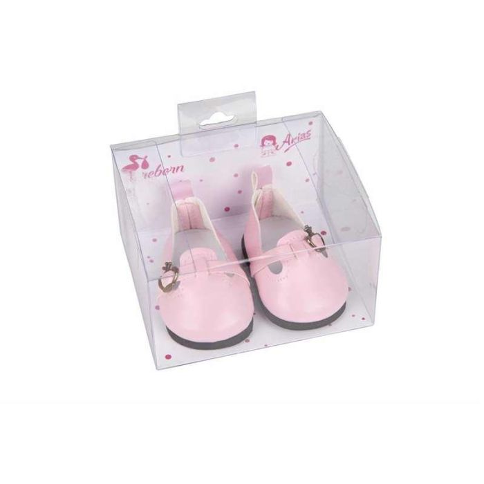 Set zapatos rosa para muñecos de 40 cm