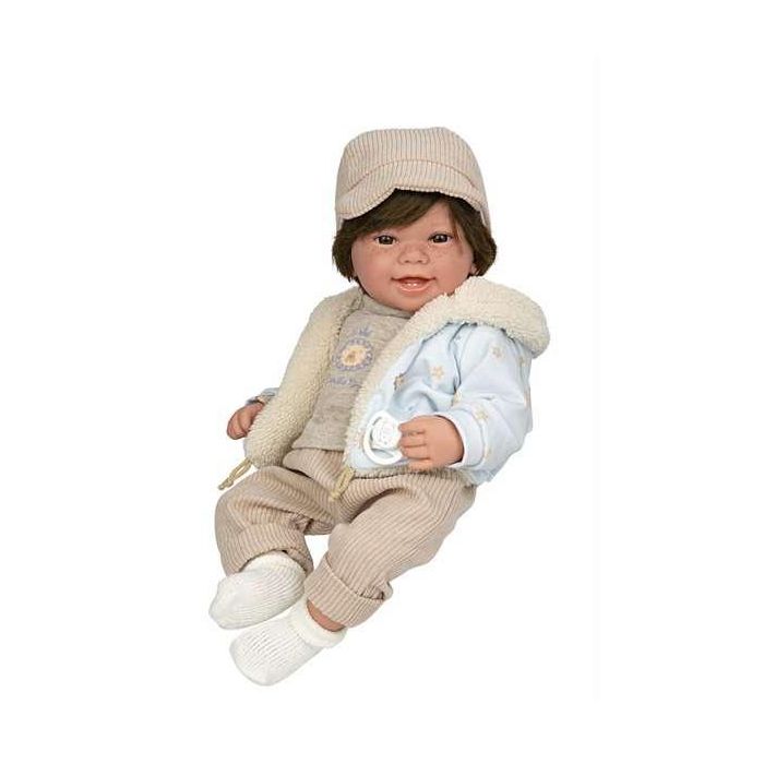 Muñeca elegance 45 cm zoe beige c/pelo c/mecanismo risa try me 6