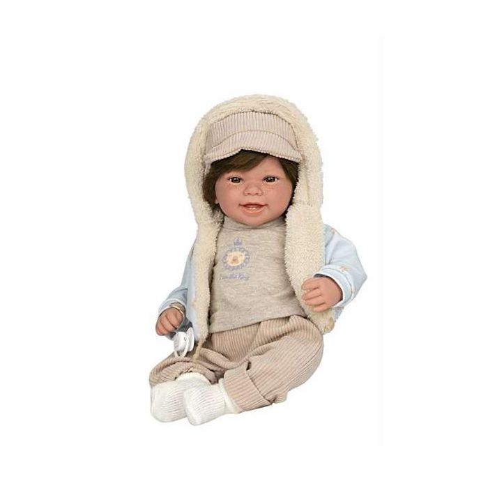 Muñeca elegance 45 cm zoe beige c/pelo c/mecanismo risa try me 7