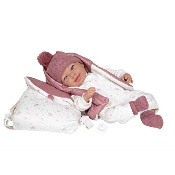 Muñeca elegance 45 cm adi rosa c/mochila (muñeco de peso) 21