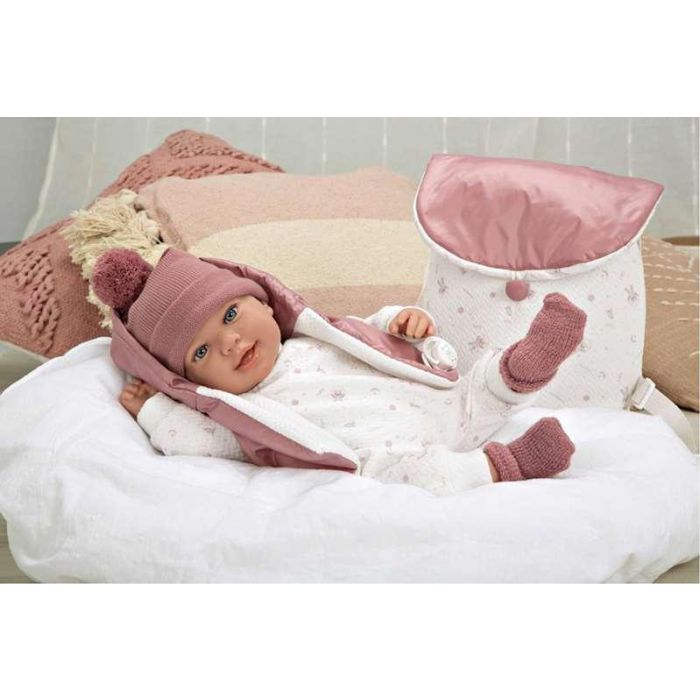 Muñeca elegance 45 cm adi rosa c/mochila (muñeco de peso) 24