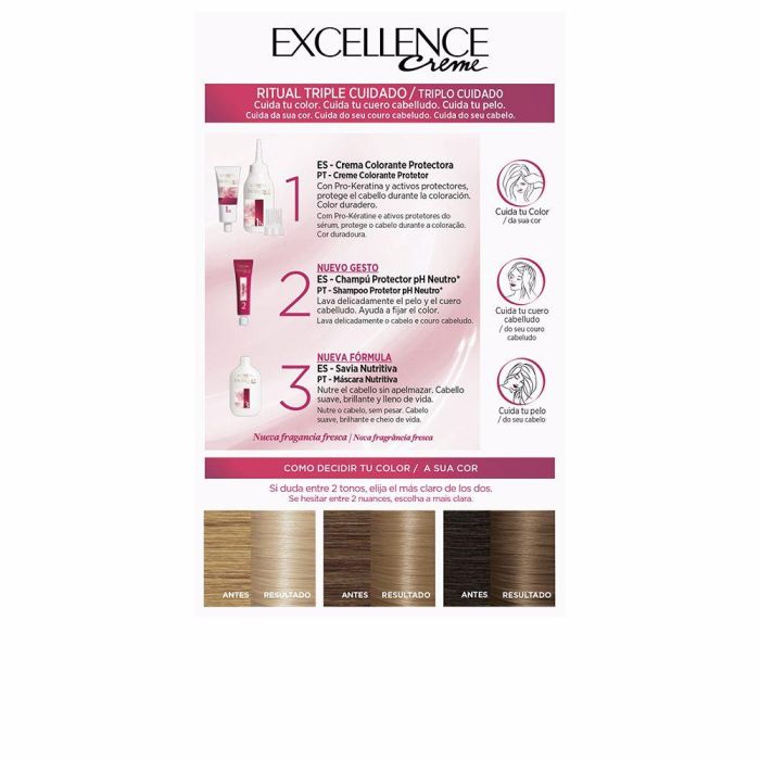 Excellence creme tinte #9,1-rubio claro claro ceniza 192 ml 1