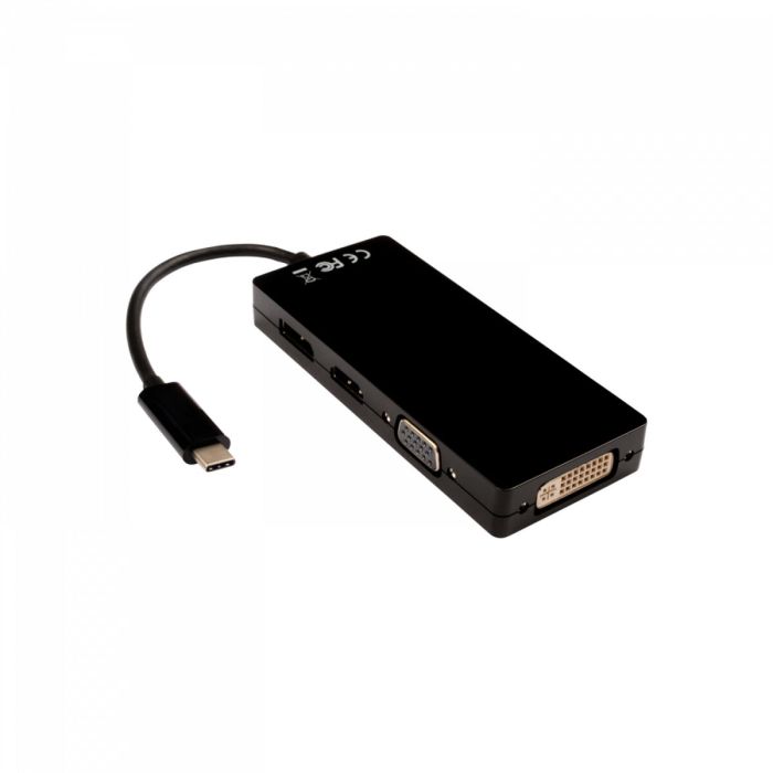 Hub USB V7 V7UC-DPHDVGADVI-BLK 1