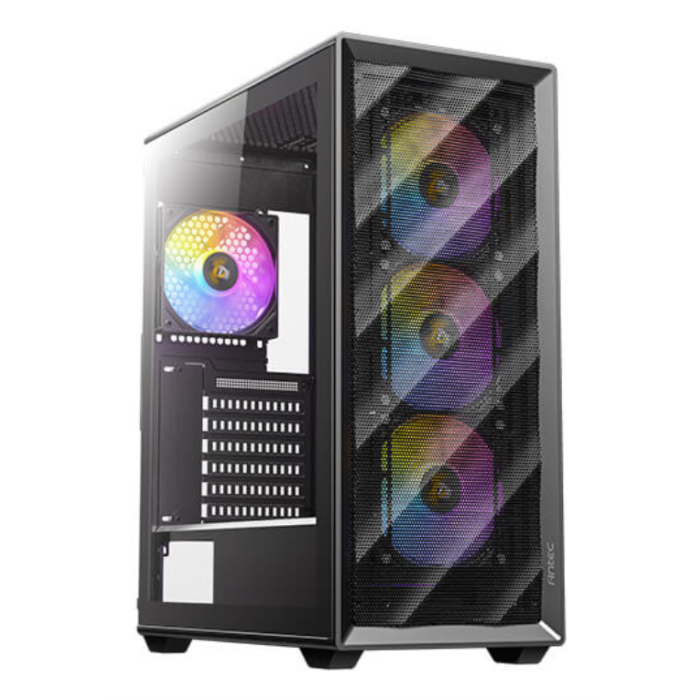 Antec AX85 ARGB Midi Tower Negro - Caja PC con 3 Ventiladores Frontales 120mm