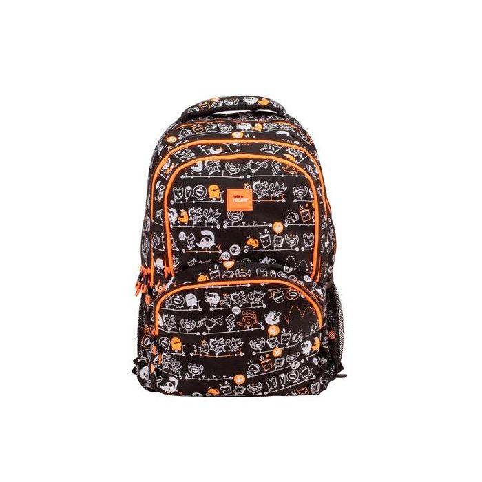 Milan mochila escolar 4 cremalleras 25l serie especial tandem negro Milan mochila escolar 4 cremalleras 25l serie especial tandem negro