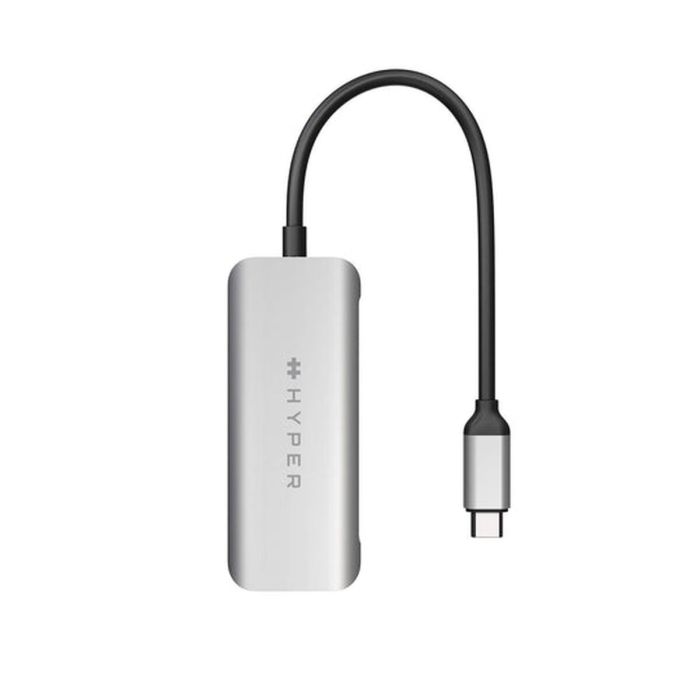 Hub USB Hyper HD41-GL Gris Negro/Gris