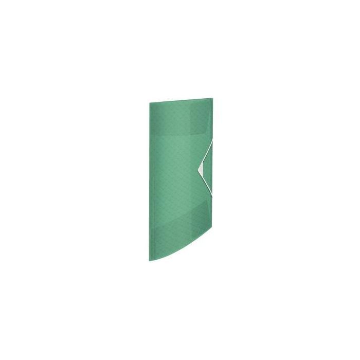 Esselte Carpeta de gomas colour´ice 3 solapas a4 polipropileno verde translúcido