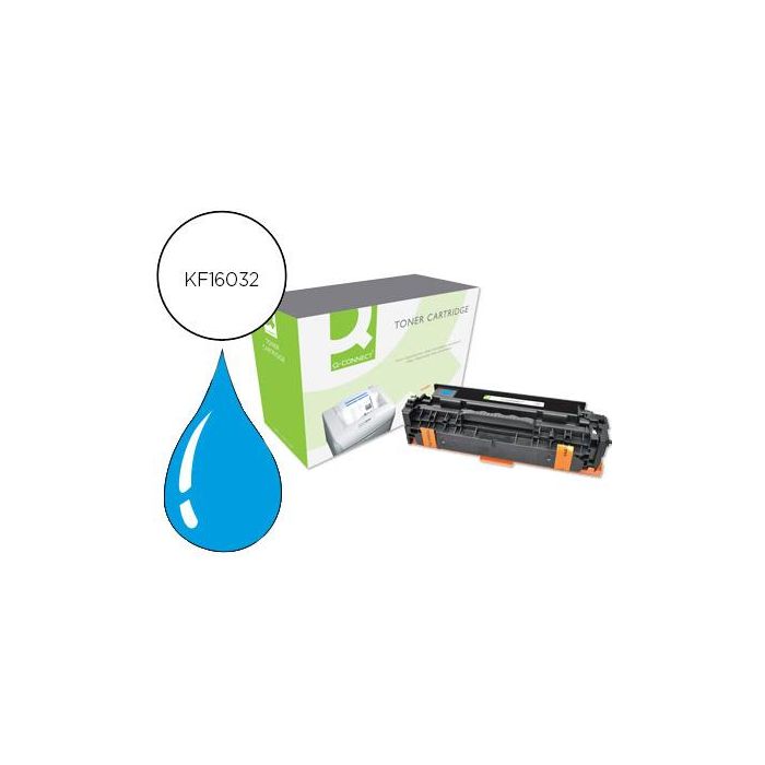 Toner Q-Connect Compatible Hp Ce411A Color Laserjet M351A - 451Dn - 451Dw - 451Nw - 375Nw - 475Dn - 475Dw Cian 2.600 Pag