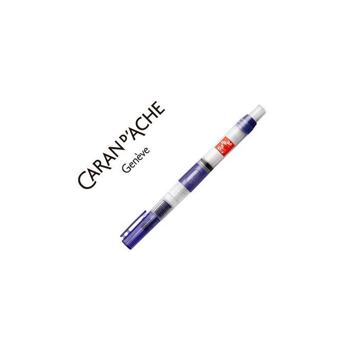 Pincel Caran D'Ache Con Deposito De Agua Regulable Cuerpo Enroscable Y Capuchon Con Clip