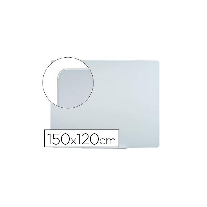 Pizarra Blanca Bi-Office Cristal Magnetica 150x120 cm