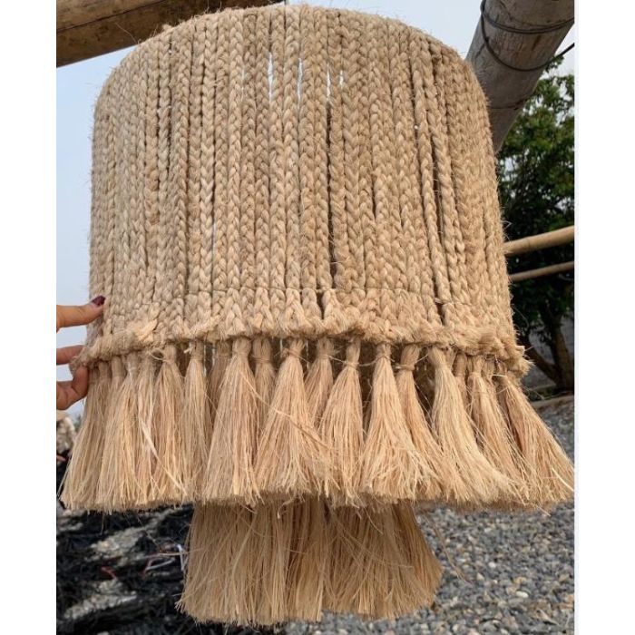 Pantalla Balines DKD Home Decor Natural 40 x 50 x 40 cm