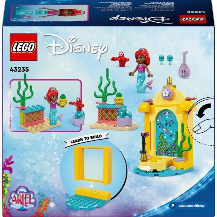 LEGO 43235 Disney Princess Escenario Musical de Ariel Set de Construcción con Pista Giratoria, Minipersonaje y Figura Sebastián 5