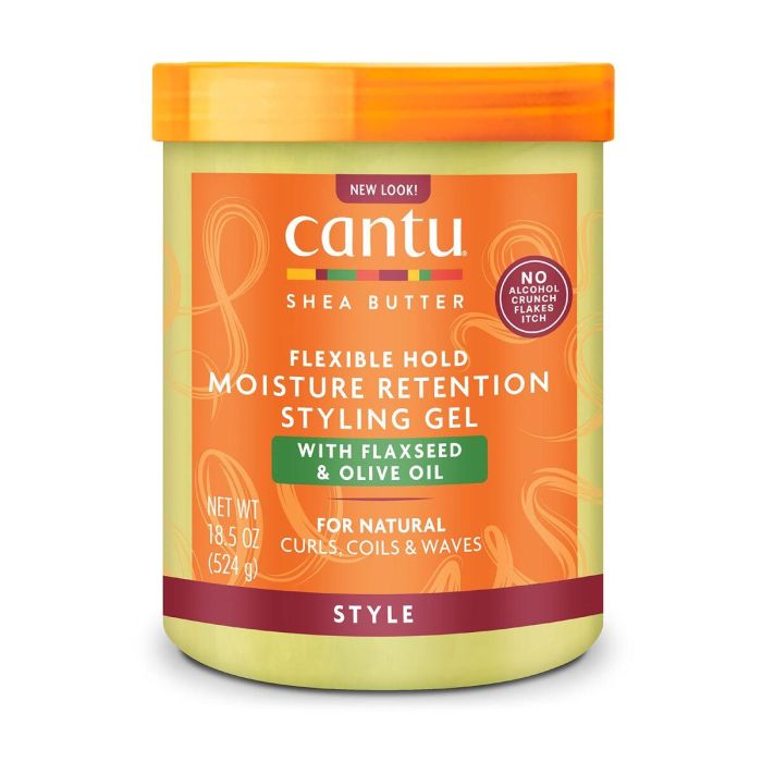 Cantu Gel de Peinado con Manteca de Karité, Semilla de Lino y Aceite de Oliva 185Oz/524G - Máxima Retención de Humedad 10 Cantu Gel de Peinado con Manteca de Karité, Semilla de Lino y Aceite de Oliva 185Oz/524G - Máxima Retención de Humedad 10