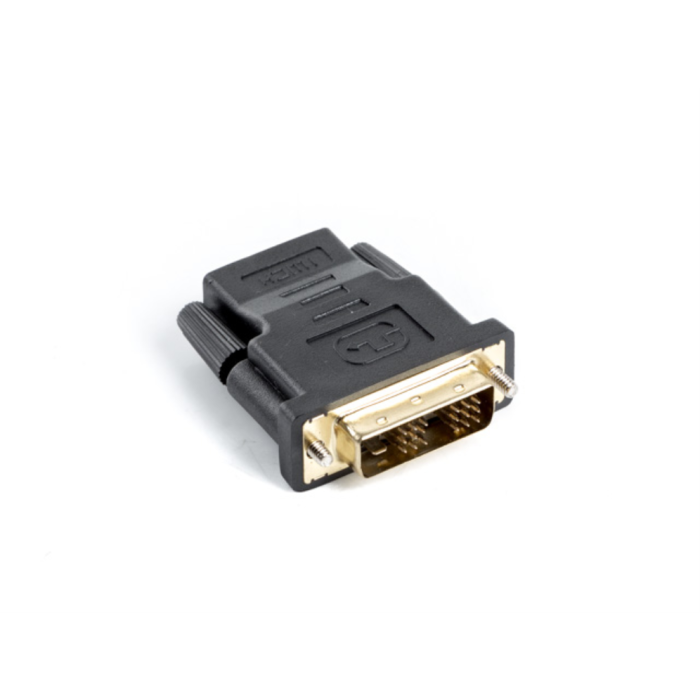 Lanberg Adaptador HDMI Hembra a DVI-D Macho 1.4 Full HD 1080p Pines Bañados en Oro Negro