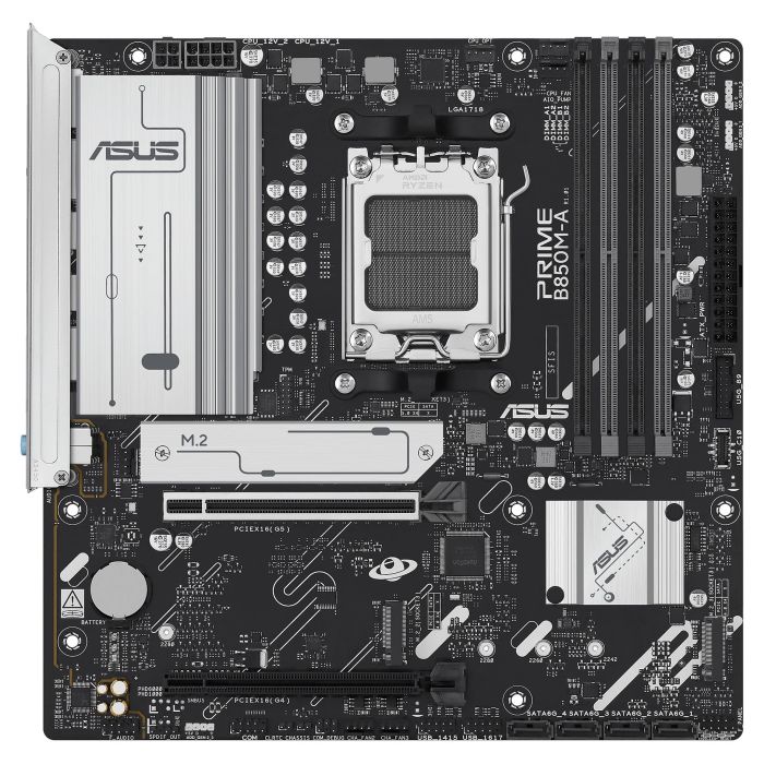 ASUS PRIME B850M-A-CSM Placa Base, Chipset AMD B850, Socket AM5, DDR5, micro ATX 1 ASUS PRIME B850M-A-CSM Placa Base, Chipset AMD B850, Socket AM5, DDR5, micro ATX 1