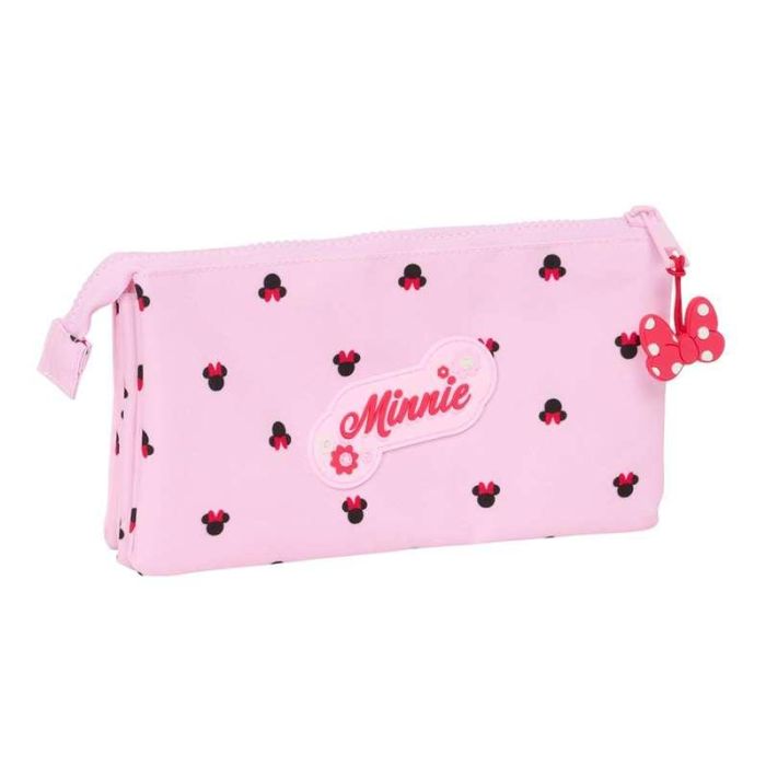 Portatodo Triple Minnie Mouse Naive Rosa 22 x 12 x 3 cm 1 Portatodo Triple Minnie Mouse Naive Rosa 22 x 12 x 3 cm 1