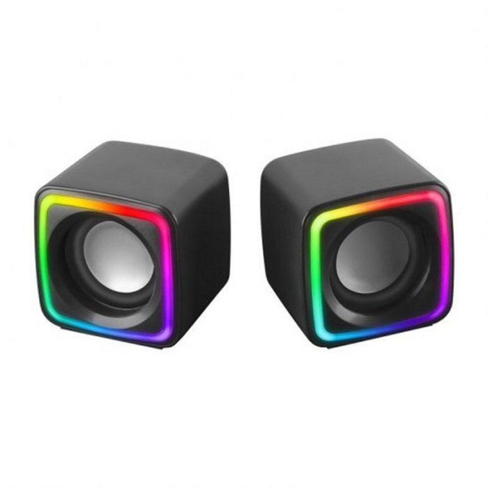 Mars Gaming Altavoces MSCUBE 8W 2.0 Negros USB Alimentación RGB DSP Sonido Espacial 2 Mars Gaming Altavoces MSCUBE 8W 2.0 Negros USB Alimentación RGB DSP Sonido Espacial 2