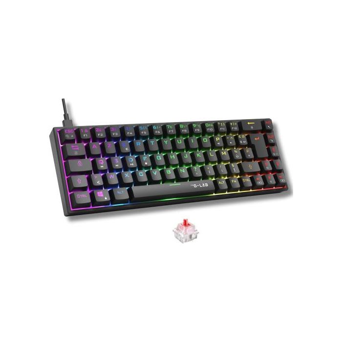 Gaming Keyboard Mechanical Red Swich Wired KEYZ-TITAN-B/SP 1