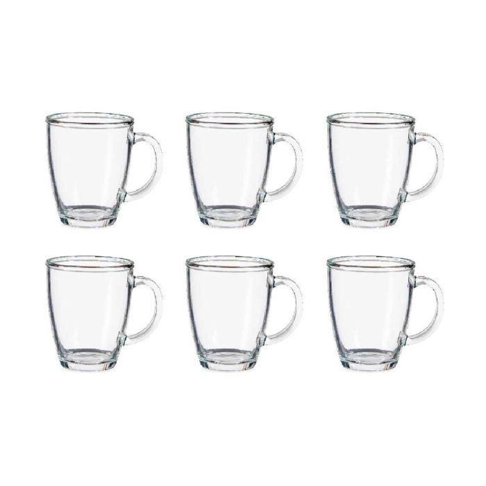 Taza Vidrio Desayuno 370 Ml Con Asa Vivalto 12x10x9cm (24 Unidades) 1 Taza Vidrio Desayuno 370 Ml Con Asa Vivalto 12x10x9cm (24 Unidades) 1