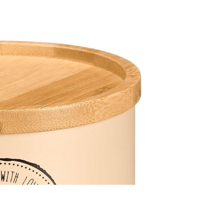 Tarro Apilable Tapa Bambu Surtidos Beige Kinvara 12x10x12cm (Set de 12) 3 Tarro Apilable Tapa Bambu Surtidos Beige Kinvara 12x10x12cm (Set de 12) 3