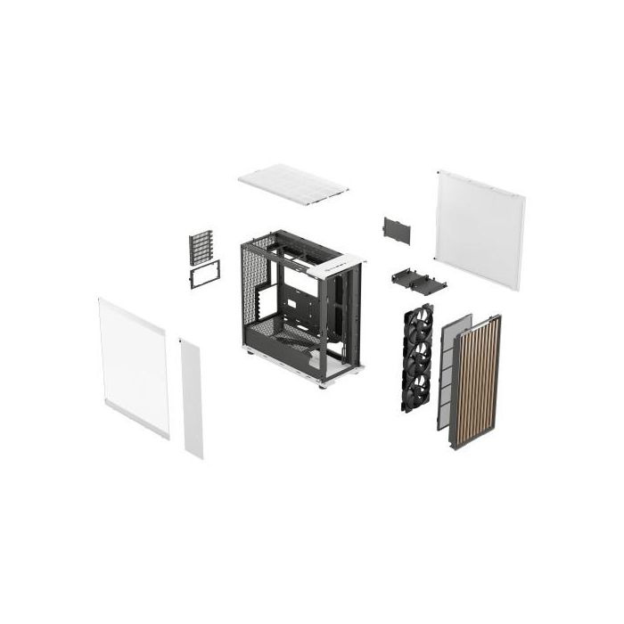 Fractal Design FD-C-NOR1X-04 Carcasa Midi Tower Blanco, Compatible con ATX, 3 Ventiladores 140mm, Vidrio Templado 19
