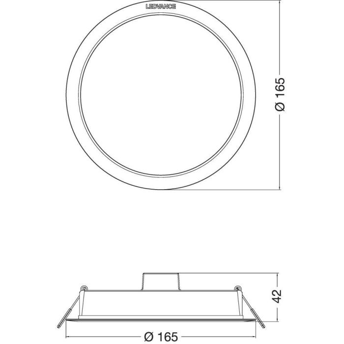 [LVE-4058075703049] Downlight LED LEDVANCE   13W 1300Lm 3000K 100º IP44 - Blanco Cálido 1