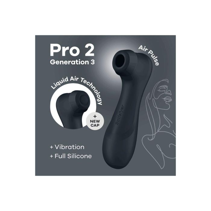 Succionador de Clítoris Satisfyer Pro 2 Generation 3 Negro 4 Succionador de Clítoris Satisfyer Pro 2 Generation 3 Negro 4